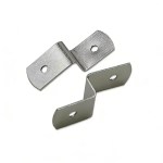 Close up of 17mm Step Z-Fastener Clip showing 3mm hole diameter for narrow frames.
