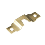 Gold Horizontal Concealed Picture Hanger 48 mm long 15 mm wide 0.7 mm gold-tone steel Z-profile bow 5 mm 10 kg rated