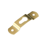 Gold Large Keyhole Concealed Picture Hanger 57 mm long 15 mm wide 0.7 mm antique gold steel bow 5 mm 8.5mm slot 10 kg