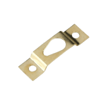 Gold Mini Teardrop Keyhole Concealed Picture Hanger 38 mm long 11 mm wide 0.6 mm gold steel bow 4 mm teardrop slot