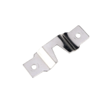 Stainless Steel Horizontal Concealed Picture Hanger 48 mm long 12 mm wide 1 mm thick bow 6 mm slot 8×4.5 mm 7 kg