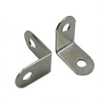 Close up of 10x15 Asymmetric Silver Corner Guard.