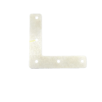 Silver Five-Hole Thick L-Bracket Corner Brace 72mm L35 – 1.2mm plate