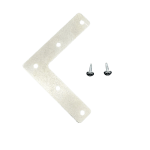 Silver Five-Hole L-Bracket Corner Brace 72mm with Screws L36 – 1.2mm