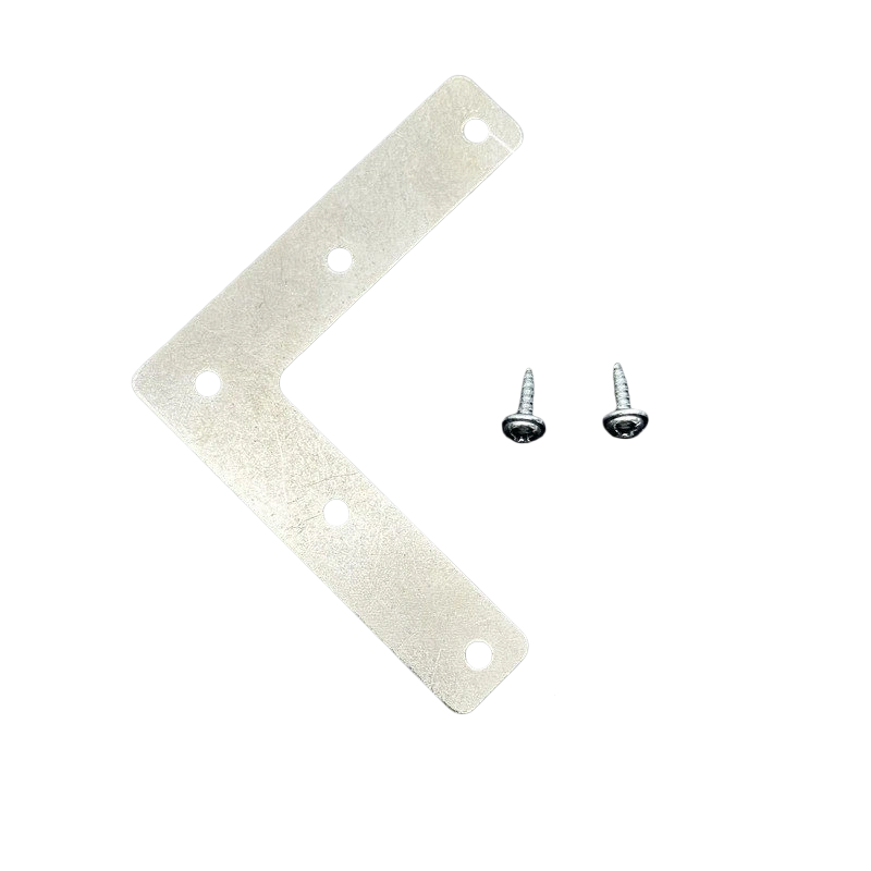 L36-Silver Five-Hole Thick L-Bracket Corner Brace 72mm with Screws