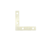 Silver Four-Hole Large L-Bracket Corner Brace 50mm L37 – 0.6mm
