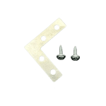 Silver Small L-Bracket Corner Brace 38mm with Screws L40 – 0.6mm