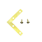 Gold Four-Hole Large L-Bracket 50mm with Screws L42 – 0.7mm