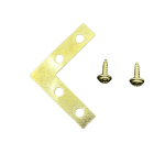 Gold Small L-Bracket Corner Brace 38mm with Screws L44 – 0.6mm