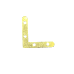 Gold Round-Corner Small L-Bracket Corner Brace 34mm L45 – 0.4mm