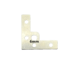 Silver Round-Hole Small L-Bracket Corner Brace 40mm L47 – 0.7mm