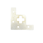 Silver Cross-Slot L-Bracket Corner Brace 45mm L49 – 0.6mm