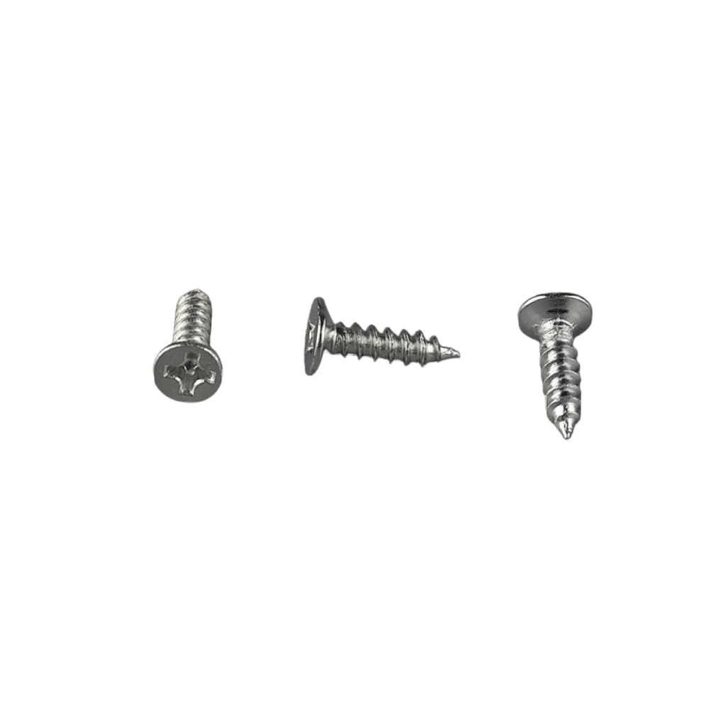 V15-Silver 3×12mm Flat Head Self-Tapping Screw