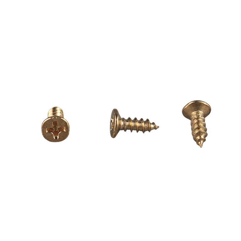 V17-Gold 3×10mm Flat Head Self-Tapping Screw