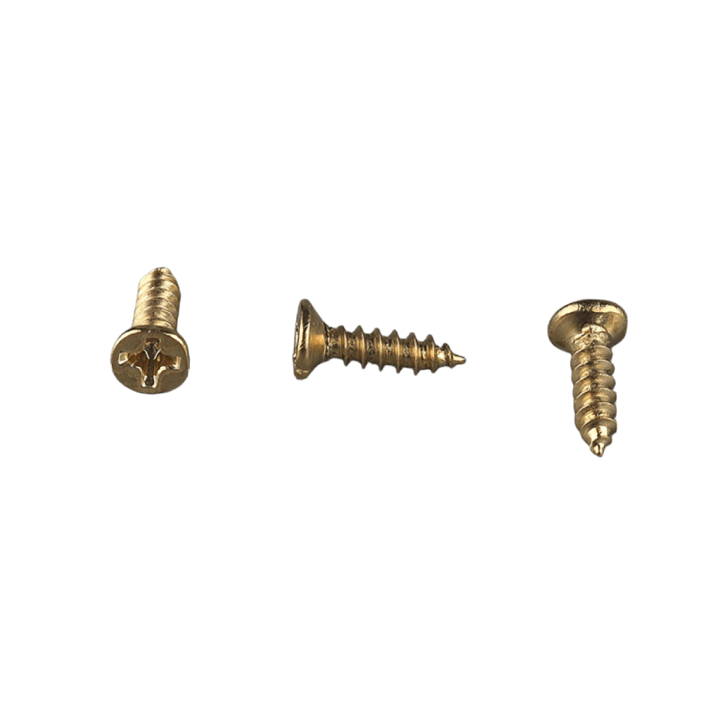 V18-Gold 3×12mm Flat Head Self-Tapping Screw