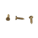 Gold Flat Head Self-Tapping Screw 3x12mm longest gold flat-head for thick premium gold picture frame