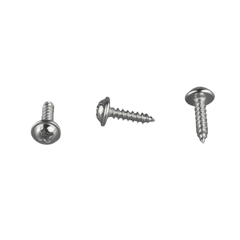 V08-Silver 3×12mm Washer Head Self-Tapping Screw