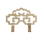 Medium Cloud Lattice Brass Picture Hanging Hook X05 – 8.1cm wide