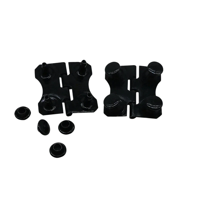 T03-2525 Black Cap Hinge 25x25mm