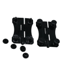 2535 Black Cap Hinge 25x35mm rectangular decorative snap cap storage box hardware