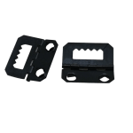 8320 Black Double-Hole Snap Hinge 29x28mm slotted serrated grip picture frame hardware
