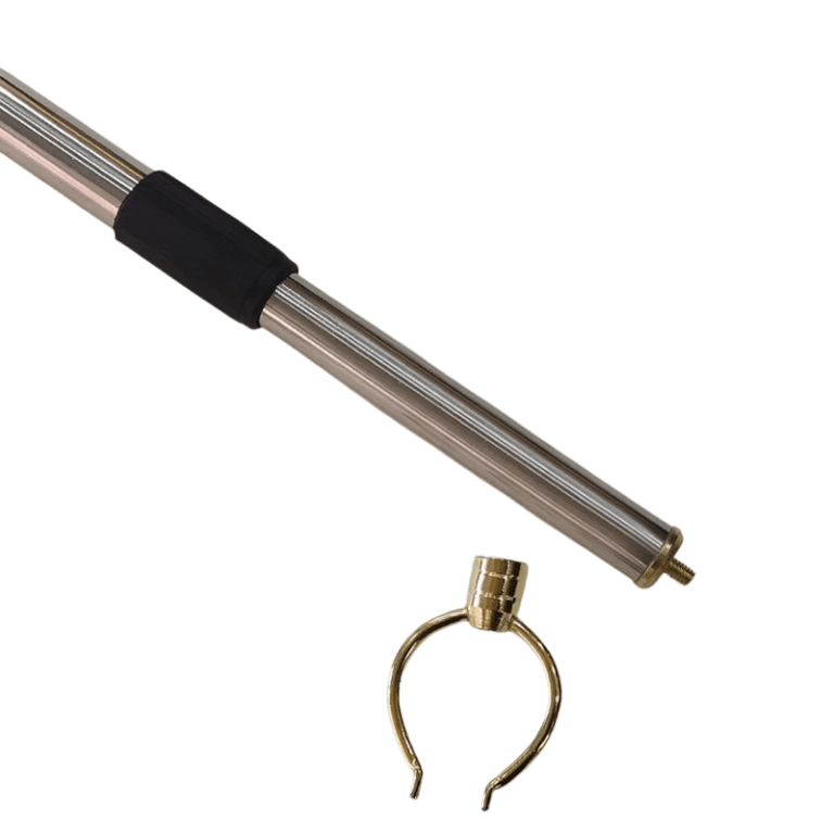 Z04-Telescopic Stainless Steel Picture Hanging Rod 1.57m Adjustable