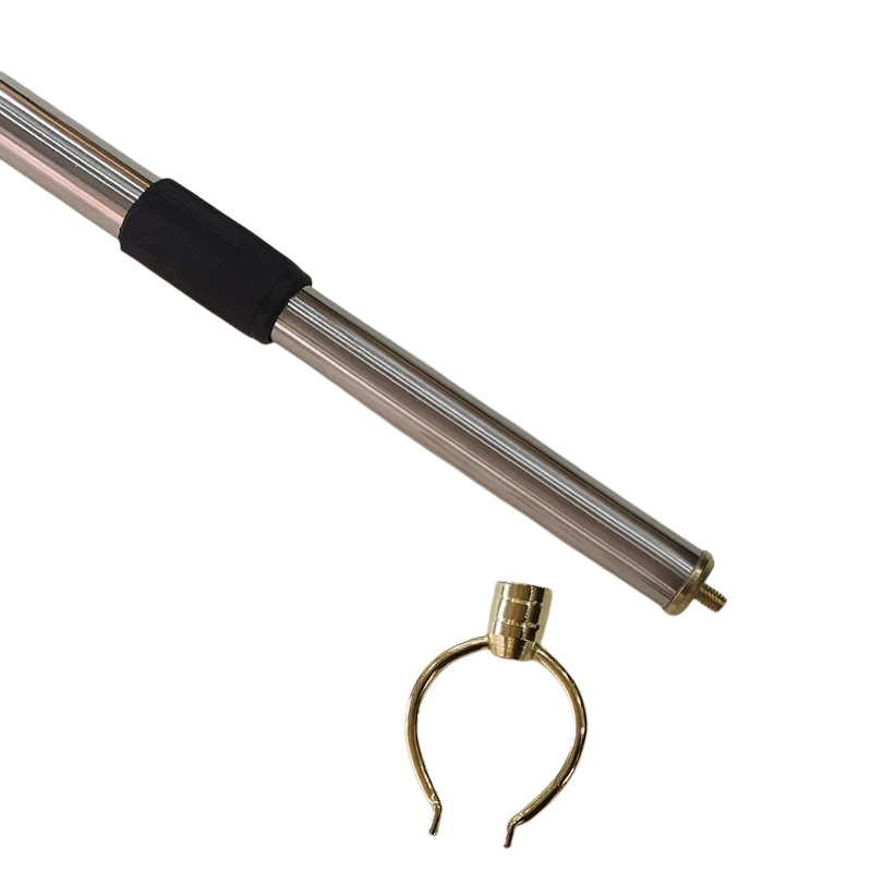 Z04-Telescopic Stainless Steel Picture Hanging Rod 1.57m Adjustable