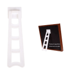 White Extra Large Trapezoidal Photo Frame Bracket R08 – 187 mm white ABS ladder for 20–30 cm frames