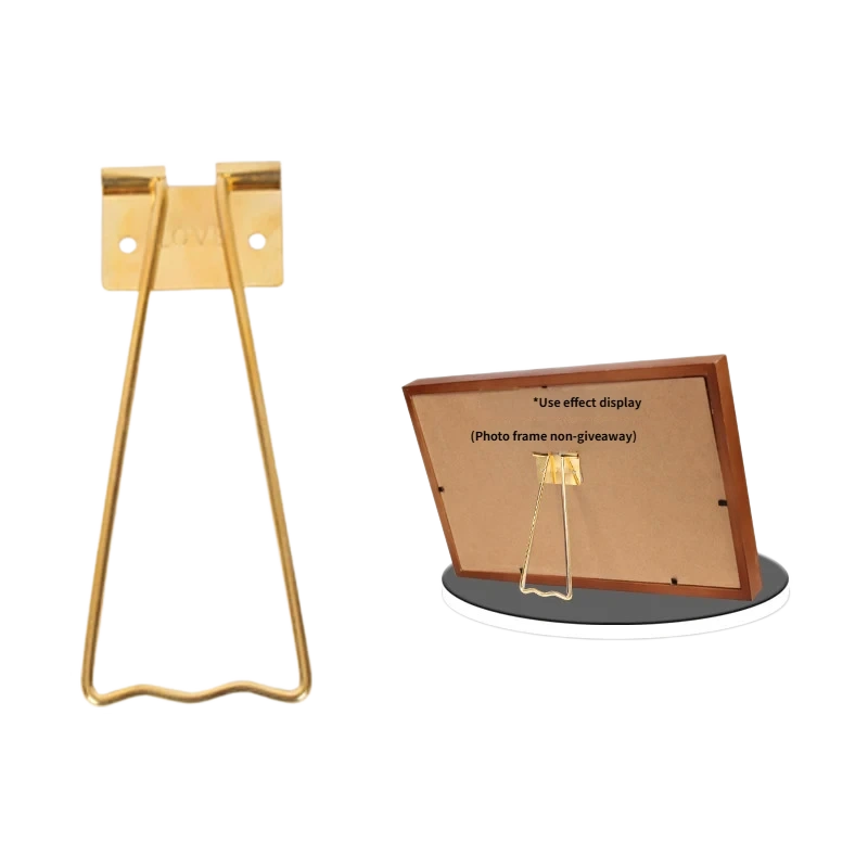 R12-Gold Small Iron Frame Bracket