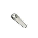 Long Metal Turn Button Clip Silver 21mm 2.8mm hole 0.9mm steel U09