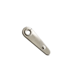 Long Dotted Metal Turn Button Clip Silver 21mm 2.8mm hole 0.6mm anti-slip U11