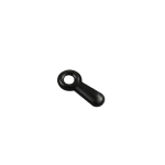 Small Embossed Turn Button Clip Black 16mm 3mm hole dumbbell shape U14