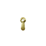 Large Embossed Turn Button Clip Gold 19mm 3mm hole embossed surface U16