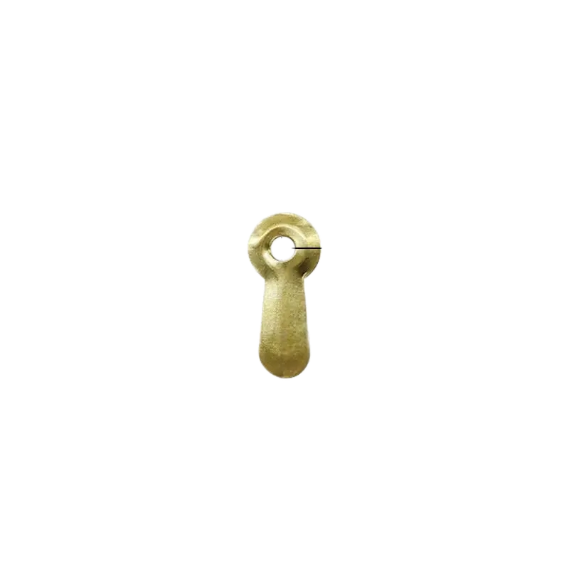 U16-Large Embossed Turn Button Clip (Gold)