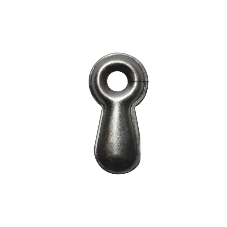 U18-Extra Large Metal Embossed Turn Button Clip (Dark Black)