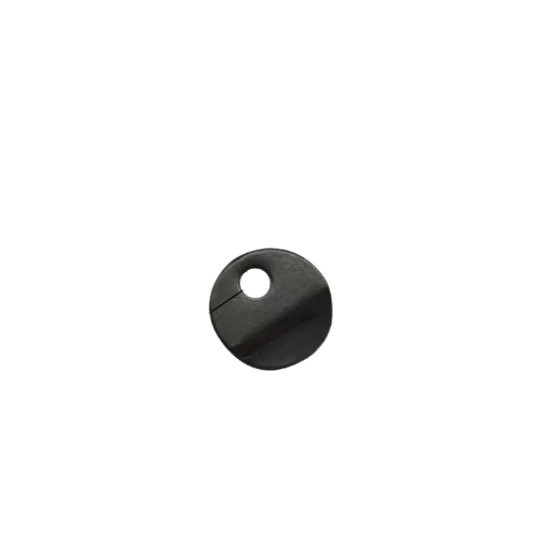 U22-Round Disc Metal Turn Button Clip (Black)