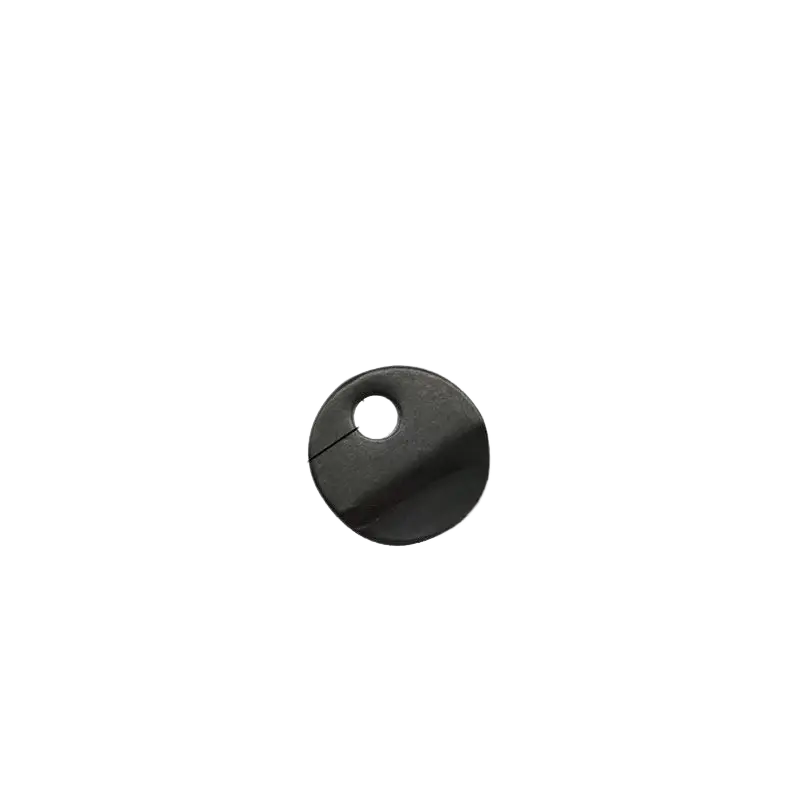 U22-Round Disc Metal Turn Button Clip (Black)