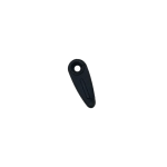 Plastic Wire Turn Button Clip Black 20mm wire guide 2mm hole 1.5mm ABS U31
