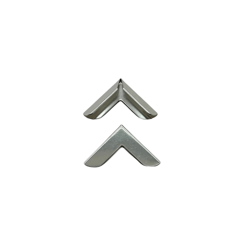 Q01-1130# Silver Metal Book Corner Protector 32x8mm