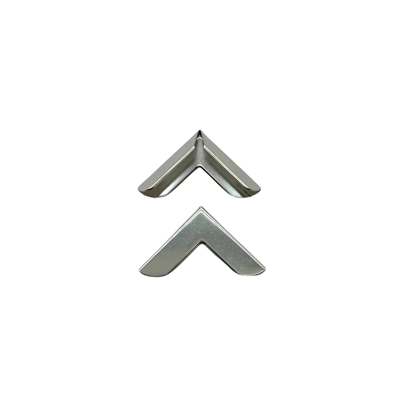 Q01-1130# Silver Metal Book Corner Protector 32x8mm