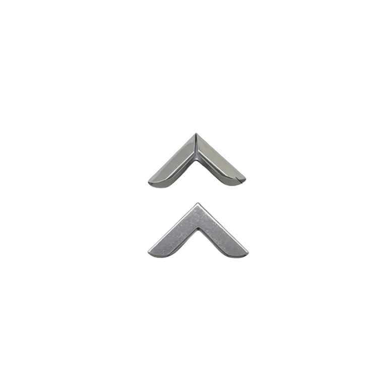 Q17-QJ Small Silver Wrapping Angle Corner 20x4mm Ultra Slim