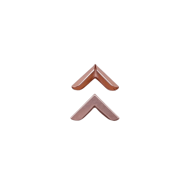 Q18-1078# Rose Gold Mini Corner Guard 19x5mm Diary