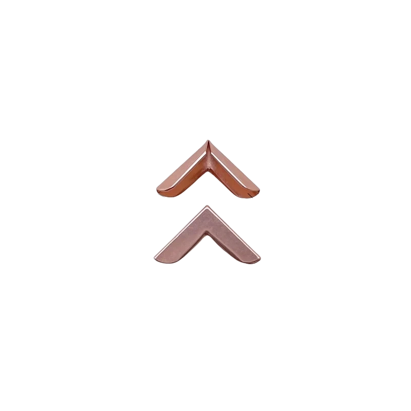 Q18-1078# Rose Gold Mini Corner Guard 19x5mm Diary