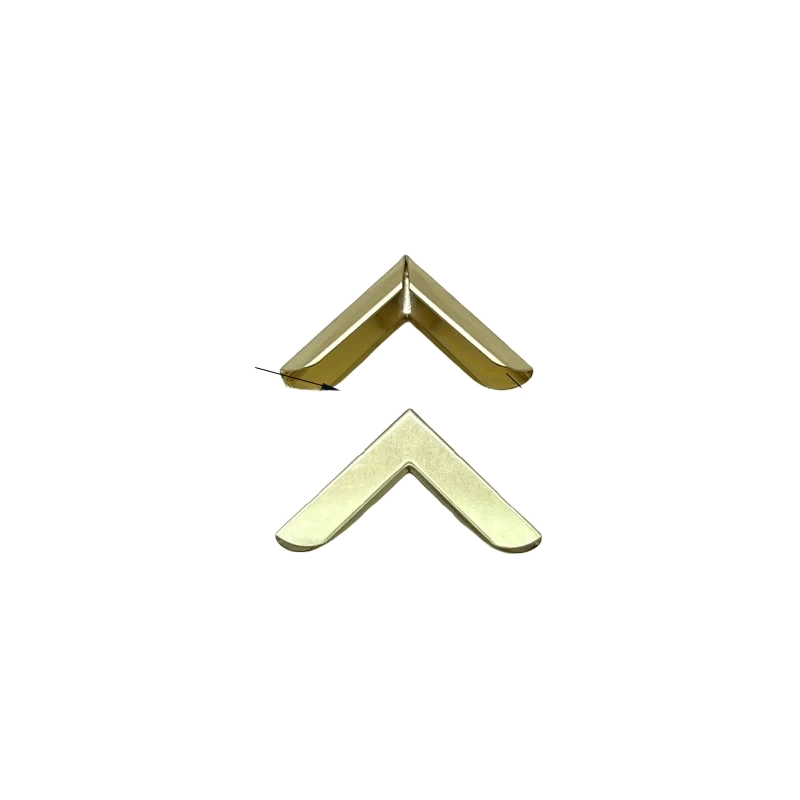 Q02-1130# Rose Gold Metal Book Corner Guard 32x8mm