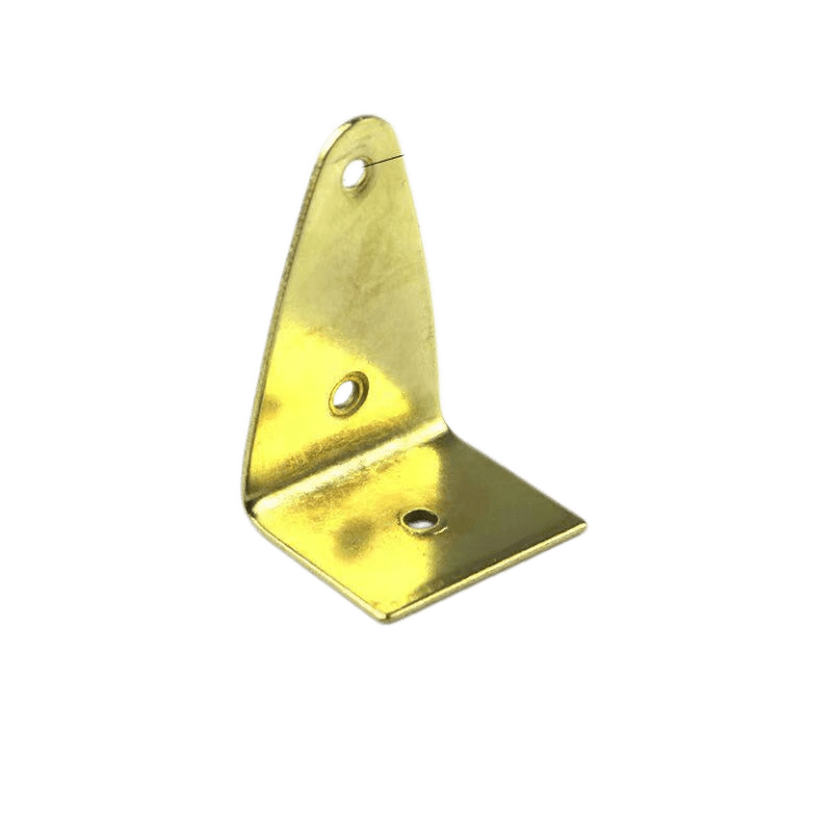 P02-Gold Medium Flat L-Bracket – 54×29×34 mm