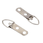 Silver Two-Hole D-Ring Picture Frame Hanger K03 – 49mm