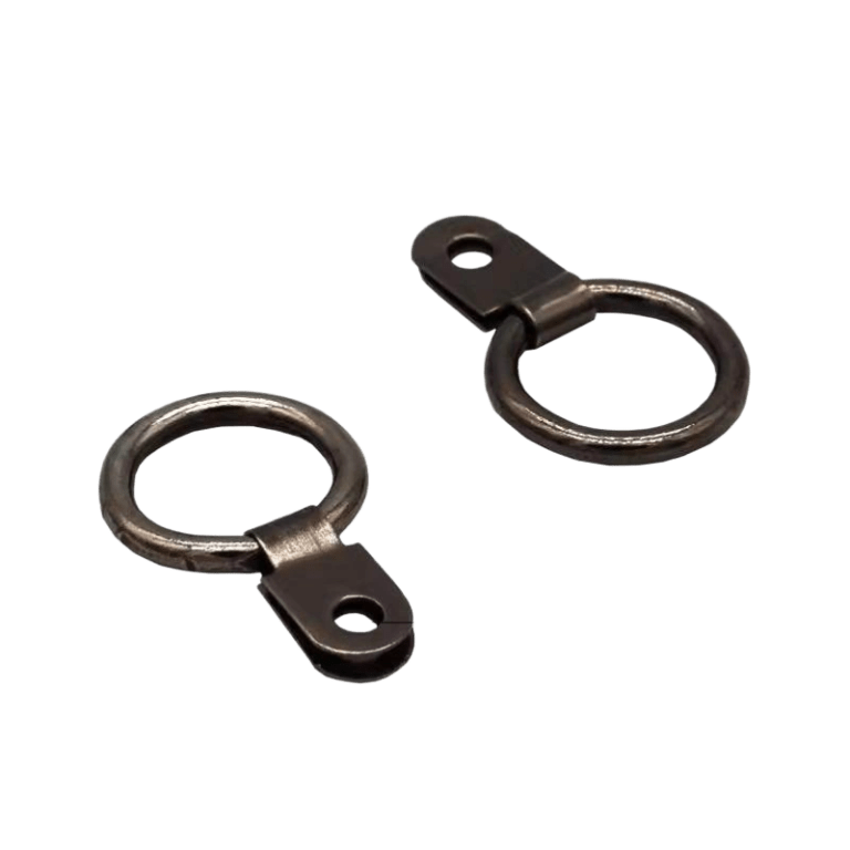 K06-Nickel Round Ring Picture Hanger Single Hole