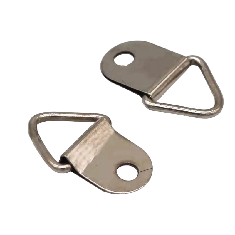 K18-Silver Medium Triangle D-Ring Picture Hanger Single Hole