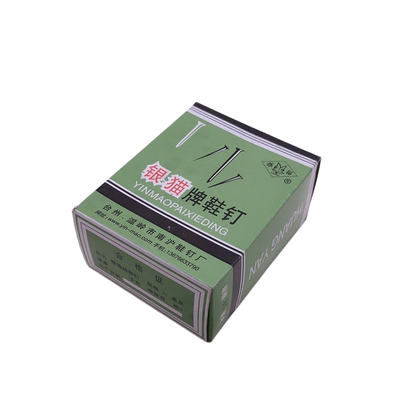 D03-Silver Cat 16mm Shoe Nail 1 Box