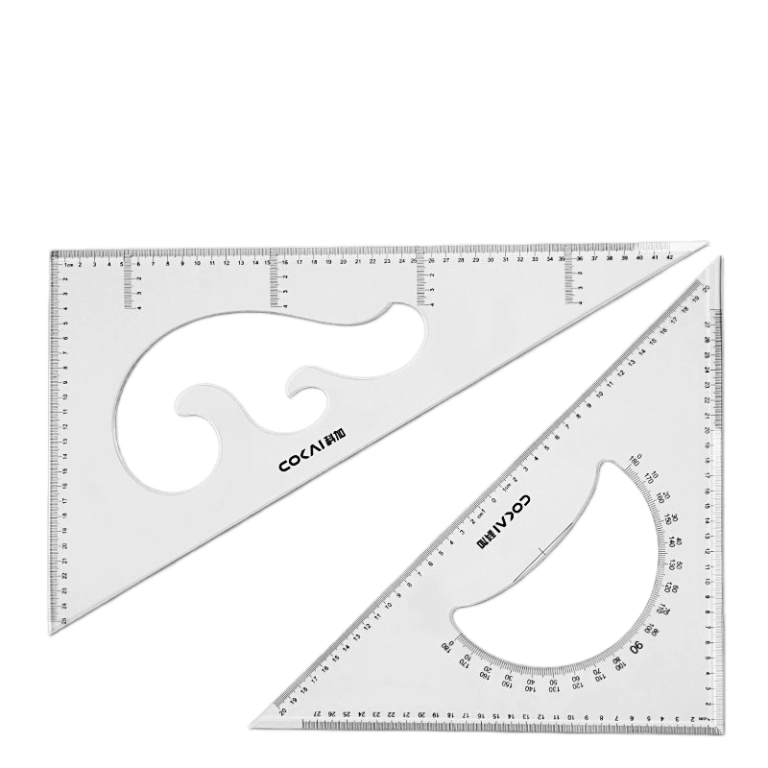 D61-COCAI 45cm Triangle Ruler Set Extra Large